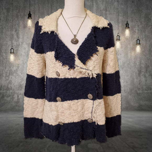 Free People Sweaters - Free People Coat Of Arms Stripe Cardigan Jacket